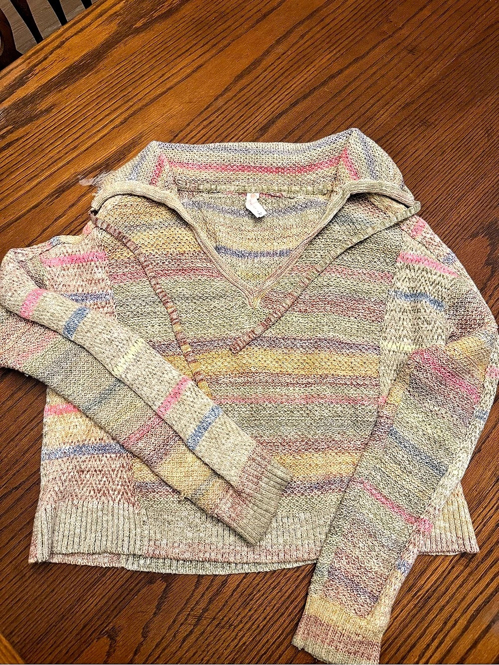 Daily Practice Striped Knit Sweater Size Small